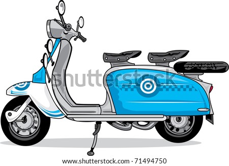 1950s  Fashion on Mods Retro Style Sixties Motor Scooter   Mods Retro Style Motor