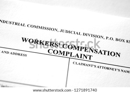 Worker\'s compensation form complaint for injured worker