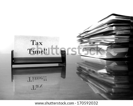 Attorney at Law card on desk with files