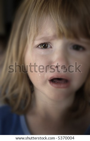 girl crying picture. of little girl crying with