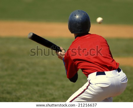baseball player at bat. stock photo : Baseball player
