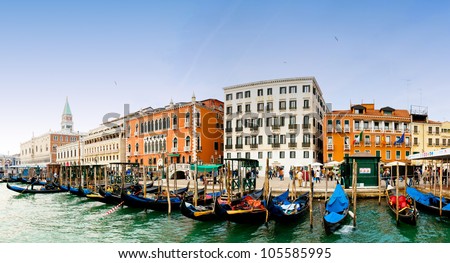 VENICE, ITALY - APRIL 01: Tourists from all the world enjoy the historical city of Venezia in Italy, famous UNESCO World Heritage Site, in a spring day on April 01, 2012 in Venice, Italy