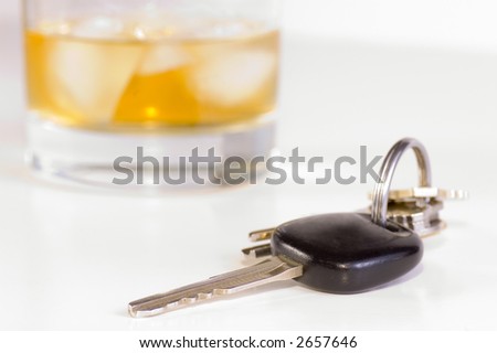 Car keys and drink; don\'t drink and drive