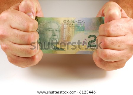 Person is trying to stretch money