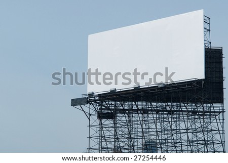 Blank bill board with clean background