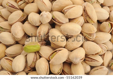 Extreme close-up image of pistachios good for background