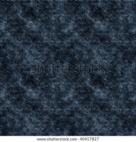 Realistic Seamless Pattern Illustration of Dark Blue Jeans Fabric Texture