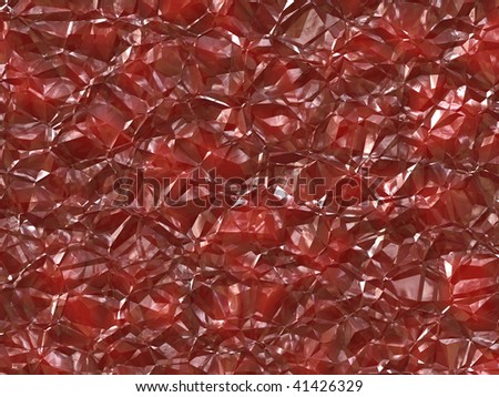 Realistic Illustration of Red Ruby Background