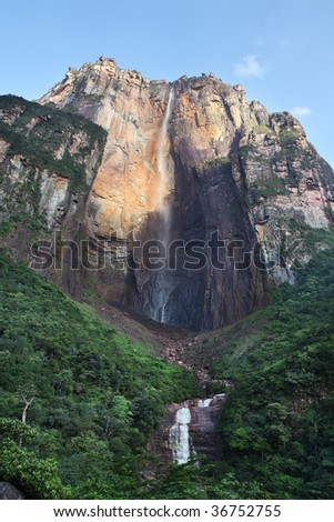 with Angel Falls - highest