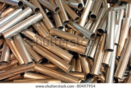 cut white metal short pipes in bulk