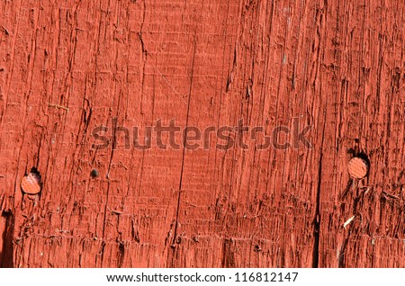 retro wooden board wall painted brown and nail heads background