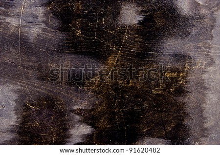 Old black painted wall background. Wet wall backdrop.