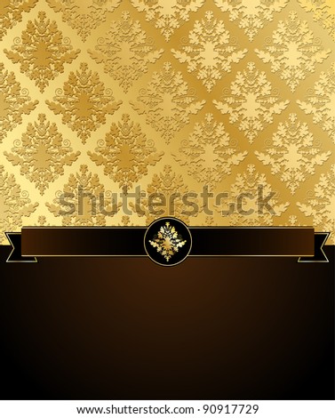 Gold Damask Wallpaper