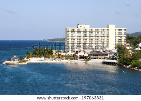The resort complex in Ocho Rios town (Jamaica).