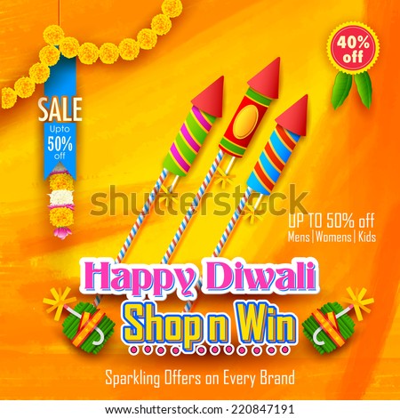 illustration of Happy Diwali Background for advertisement and promotion illustration of Happy Diwali Background for advertisement and promotion