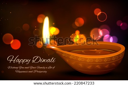 illustration of burning diya on Diwali Holiday background illustration of burning diya on Diwali Holiday background