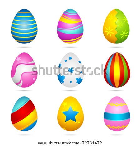 decorated easter eggs clipart. decorated easter eggs on