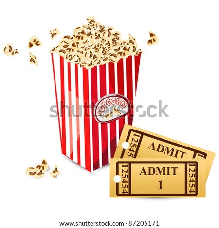 Cartoon Movie Popcorn