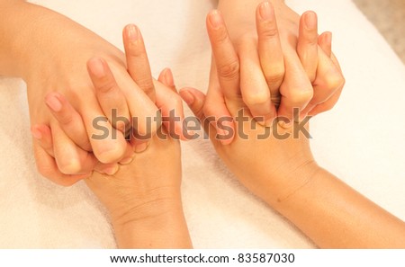 reflexology Hand massage, spa hand treatment,Thailand