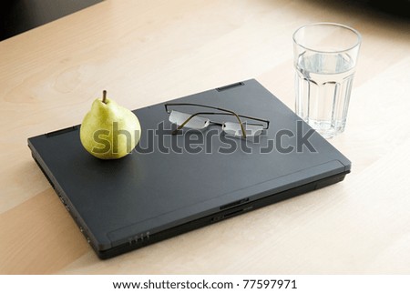 Pear Logo Laptop