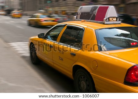 stock photo NYC Taxi Cab