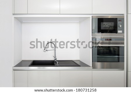 Detail of kitchen appliances