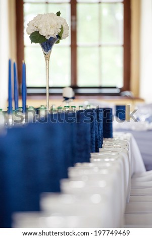 wedding table setting for fine dining