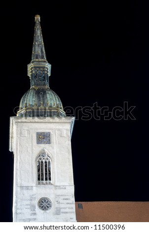 tower of St. Martin\'s cathedral in Bratislava