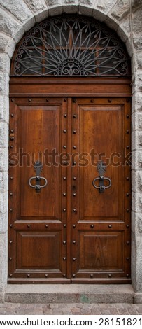 beautiful old wooden door