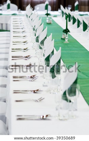 stock photo wedding table settings
