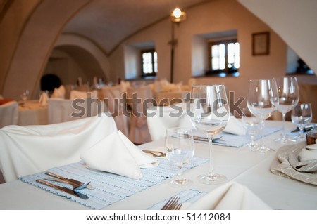 stock photo wedding reception table setting