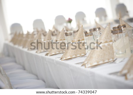 stock photo wedding table decoration