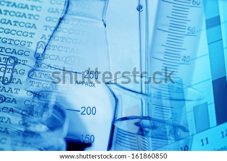 Laboratory glass. Laboratory concept. Small depth of field.