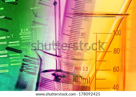 Laboratory tools. Science concept.