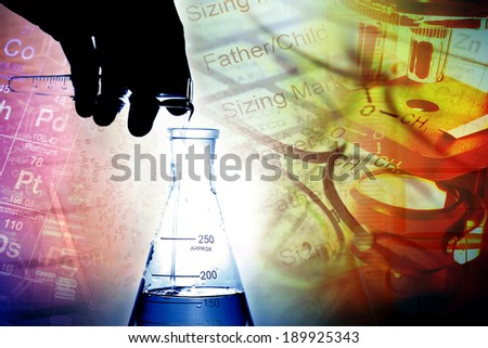 Laboratory glass. Laboratory concept.