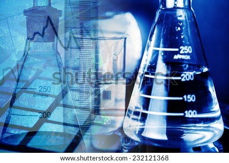 Laboratory glass. Macro image. Laboratory concept.
