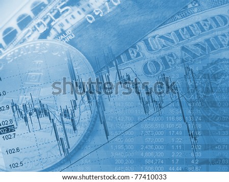 Finance background with market data. Business concept.