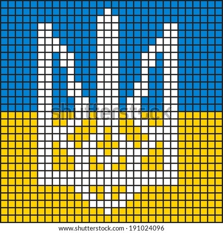 Схема вышивки герб украины Схема вышивки герб украины