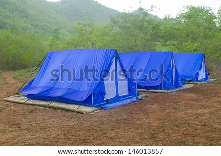 tent Camping site with nature