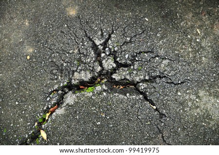 Road stuctured of Earthquake