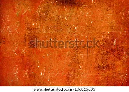 Old grunge orange metal texture.