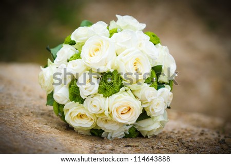Detail of wedding bouquet
