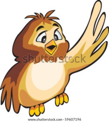 Cartoon Brown Owl