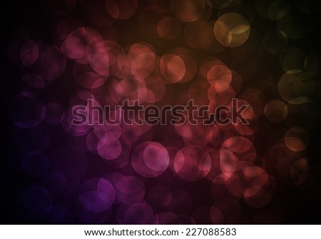 Glow multicolor circles on dark background. Abstract texture