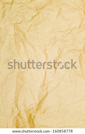 Piece of old used yellow paper