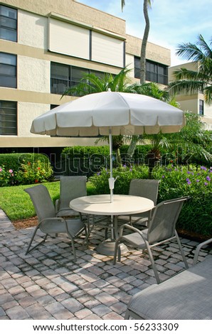resort outdoors patio pool furniture Sanibel Florida