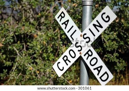 Rail Road crossing sign