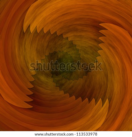 Spiral abstract brown background or texture