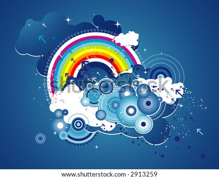 wallpaper rainbow. with Rainbow and Circles