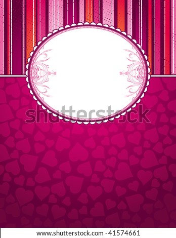 wallpaper heart pink. stock vector : pink background